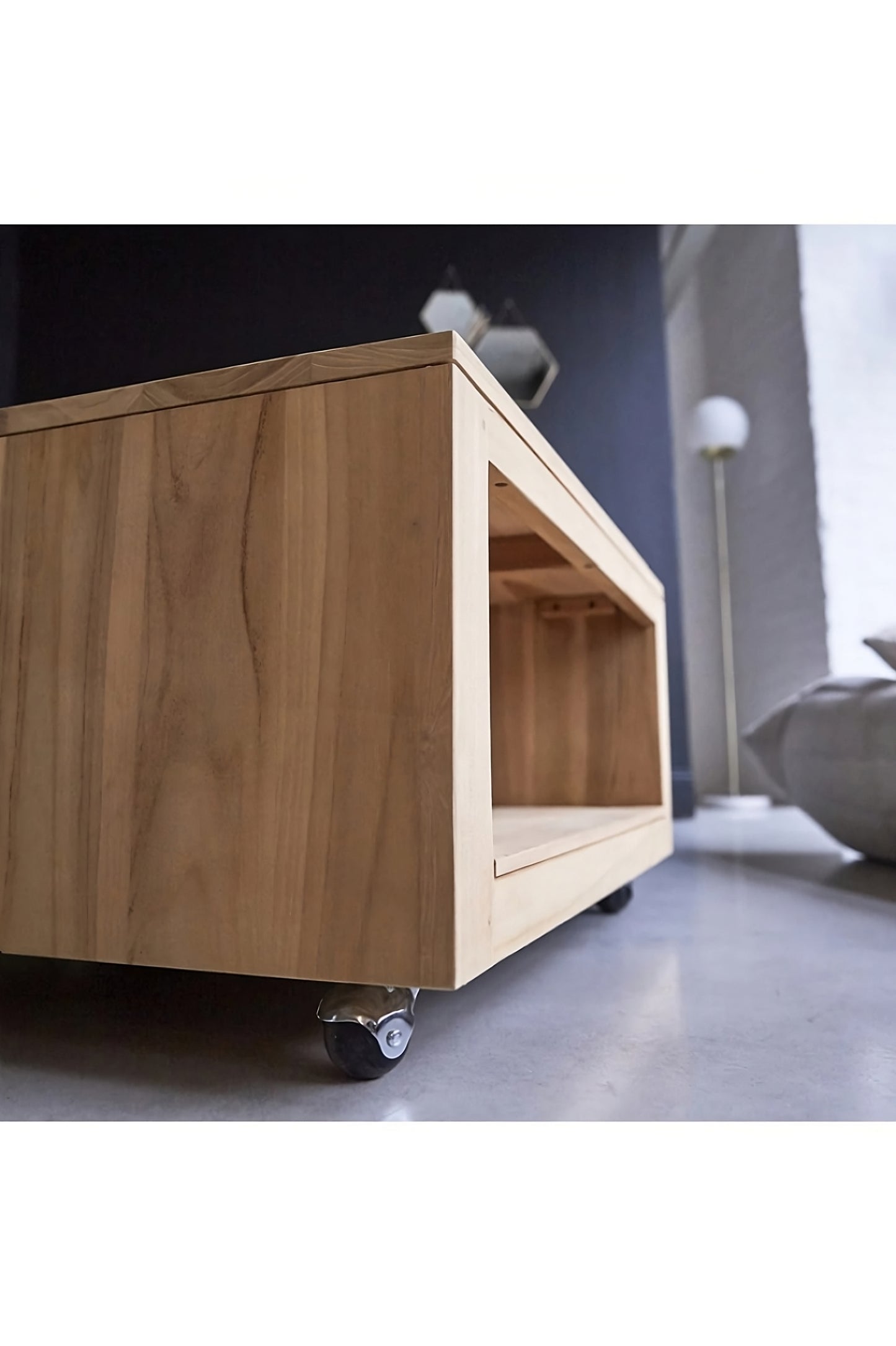 Square Solid Teak Coffee Table | Tikamoon Anoa 80