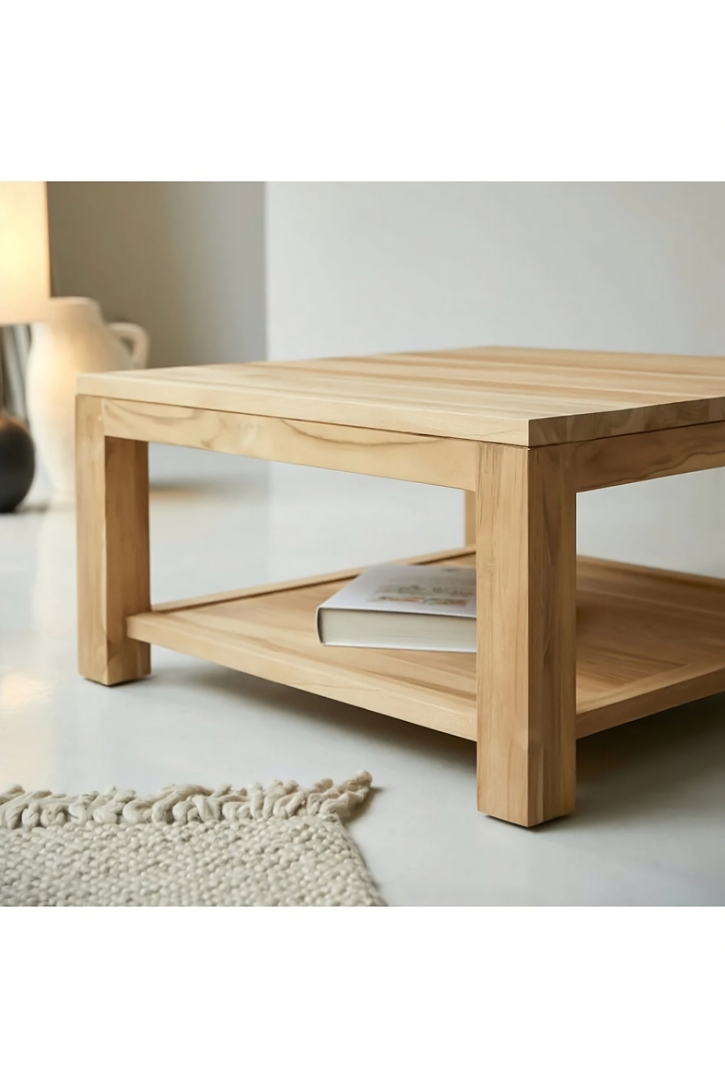 Square Teak Coffee Table | Tikamoon Eve