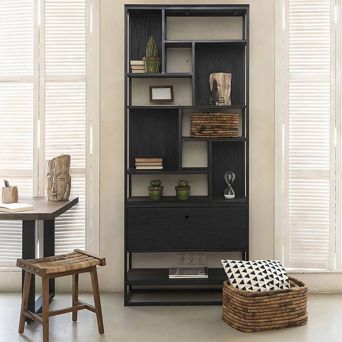 Book rack Tuareg Black 90