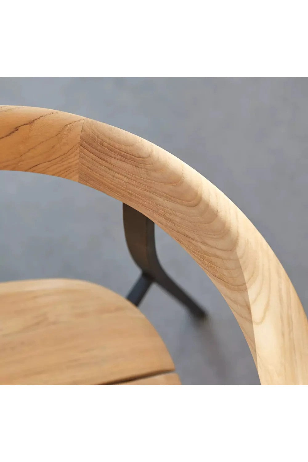 Teak Curved Dining Armchair | Tikamoon Arco