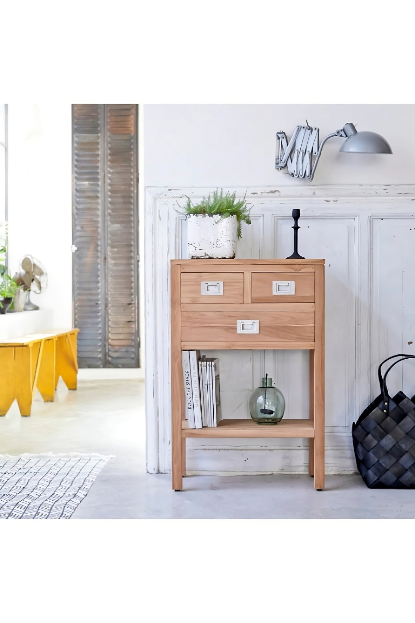 Teak Minimalist Console Table | Tikamoon Coffee Tek Triti