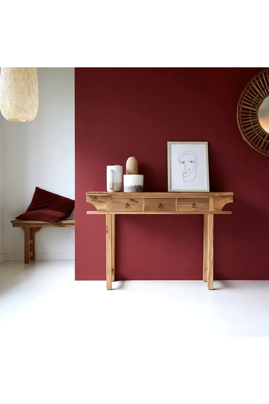 Teak Modern Classic Side Table | Tikamoon Junie