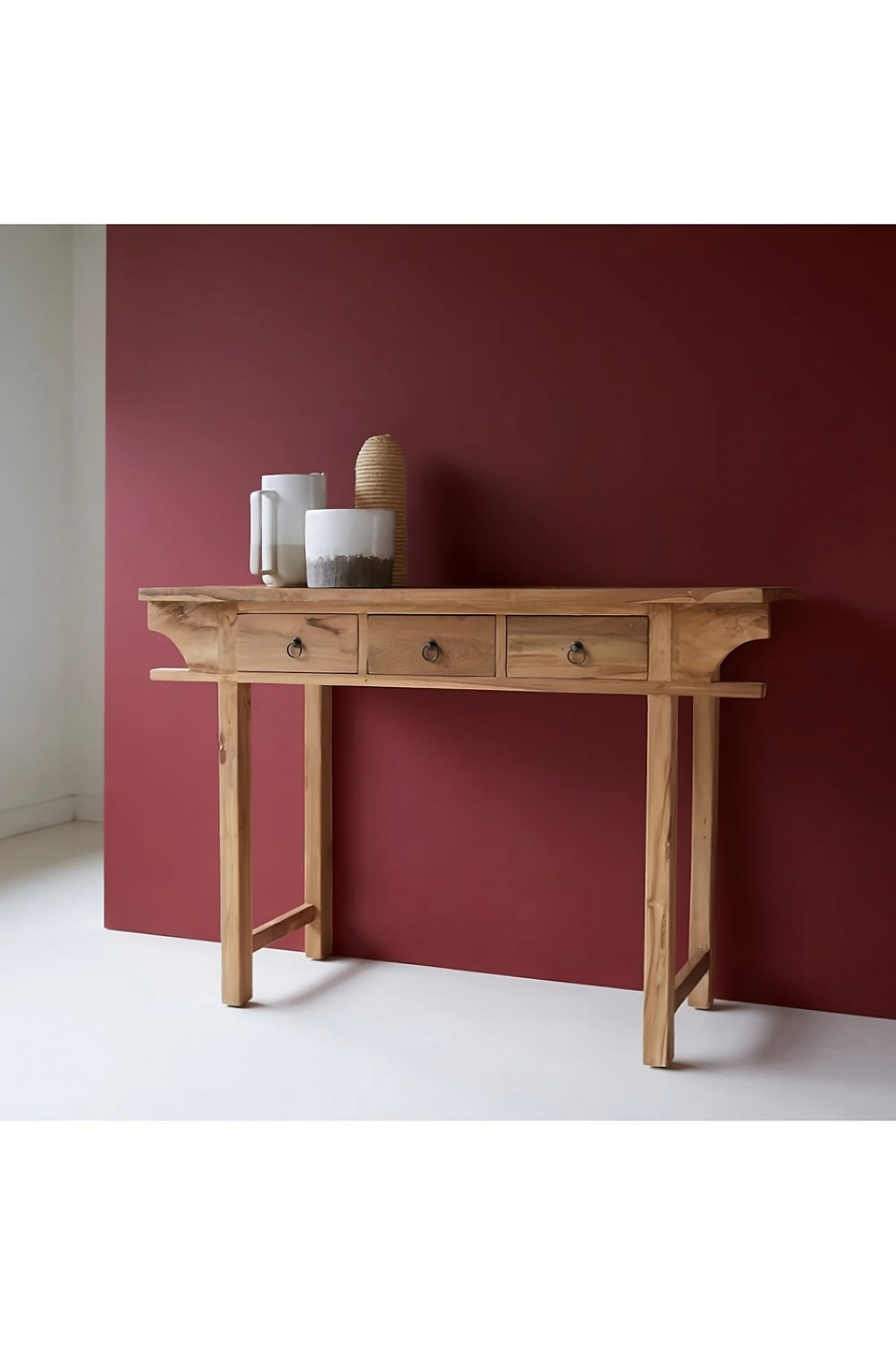 Teak Modern Classic Side Table | Tikamoon Junie