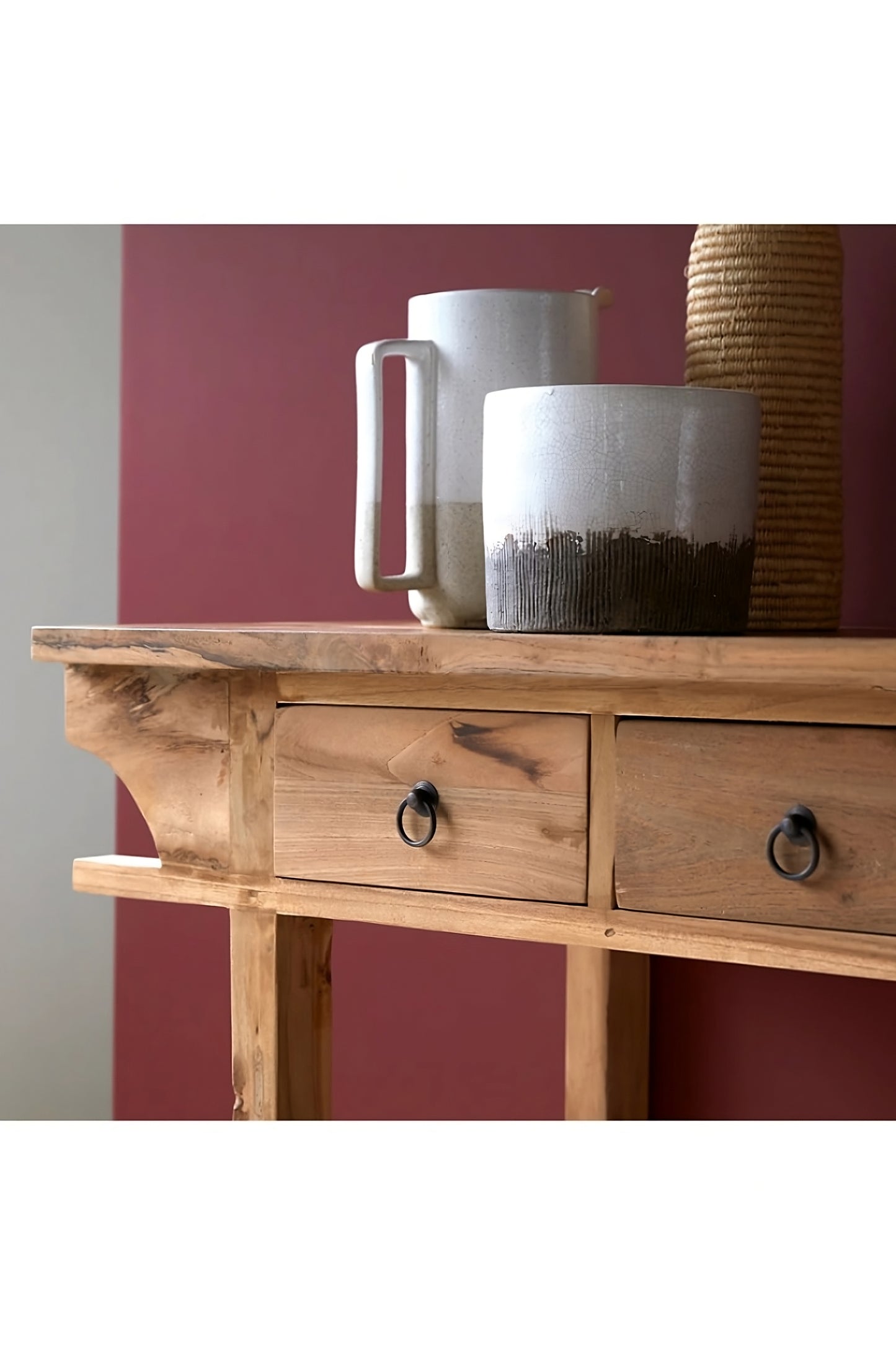 Teak Modern Classic Side Table | Tikamoon Junie