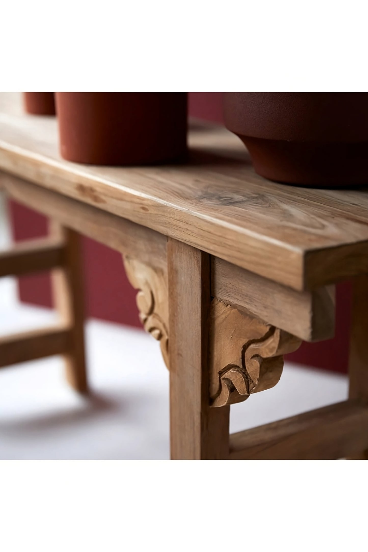 Teak Modern Classic Teak Bench | Tikamoon Adonis