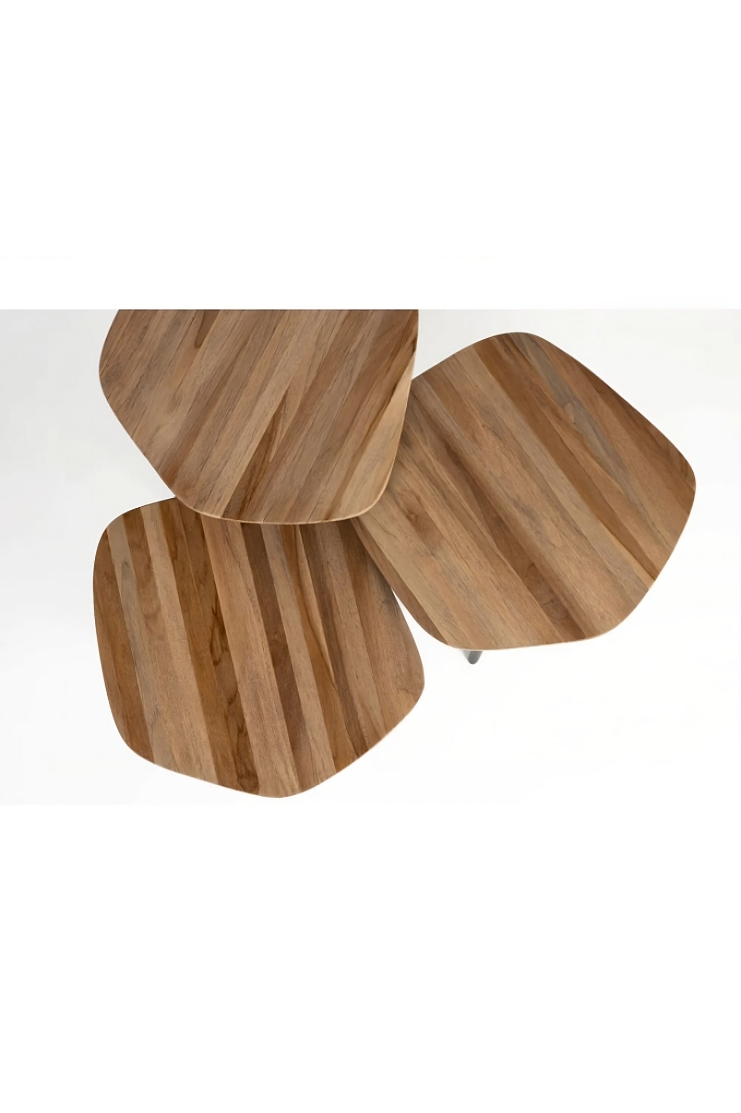 Teak Modern Coffee Table Set (3) | DF Cuties