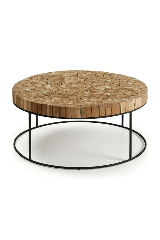 Teak Mosaic Top Coffee Table | La Forma Solo