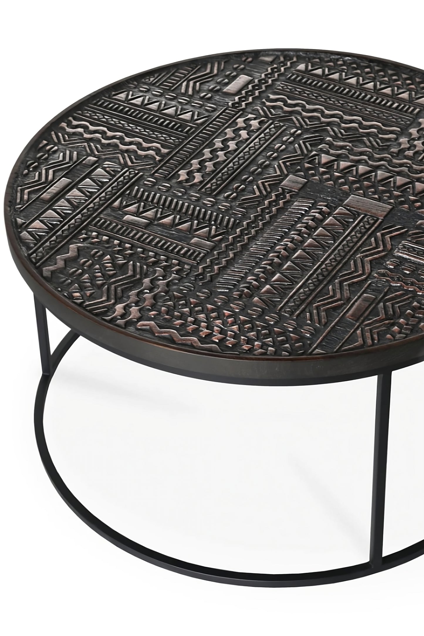 Teak Nesting Coffee Table Set (3) | Ethnicraft Tabwa
