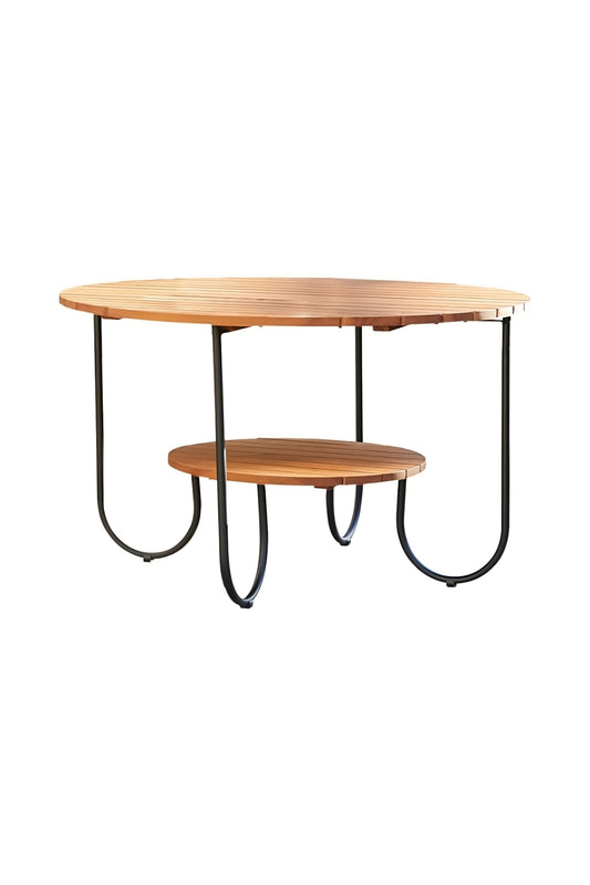 Teak Round Coffee Table | Tikamoon Key Wood