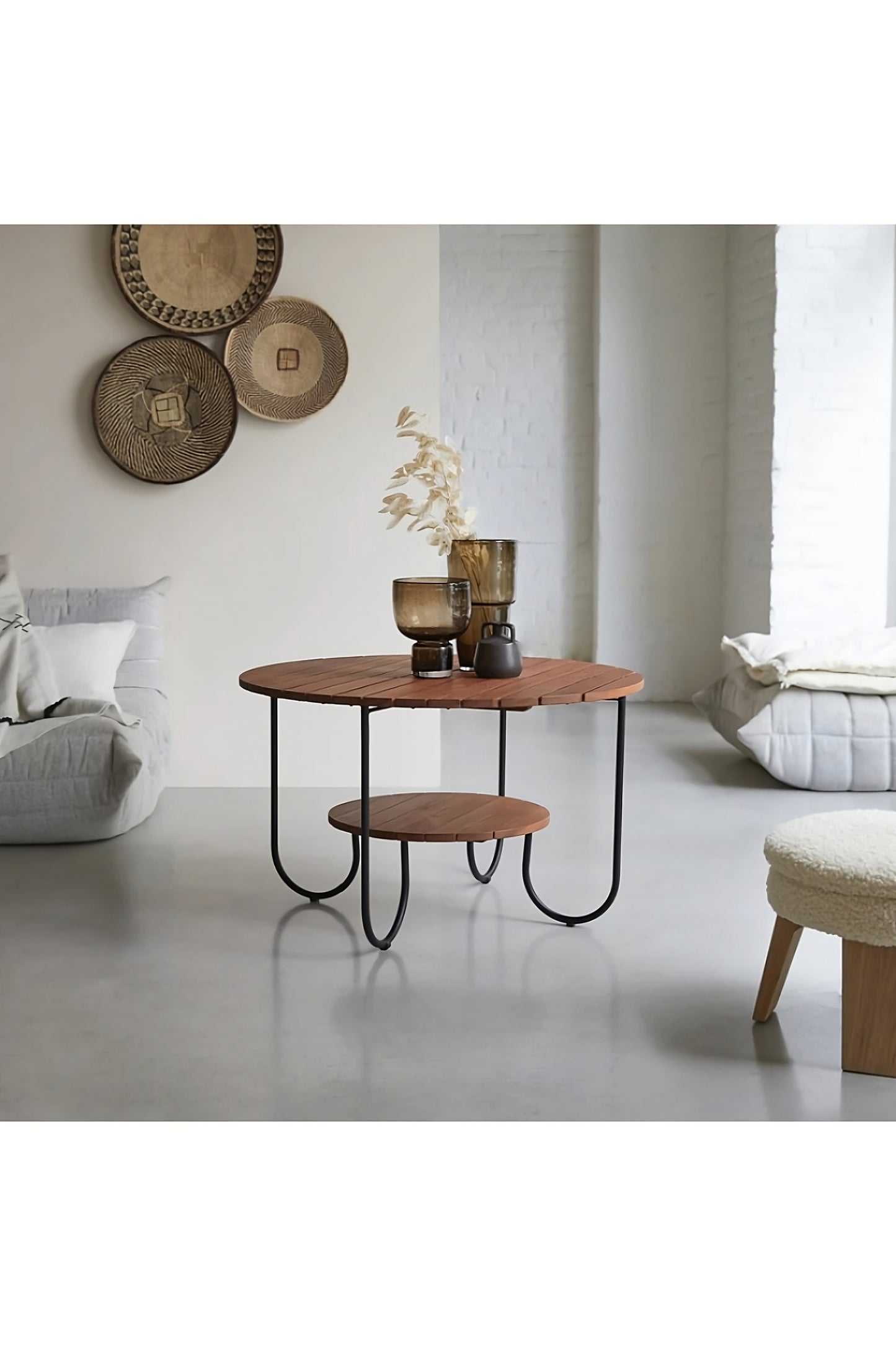 Teak Round Coffee Table | Tikamoon Key Wood