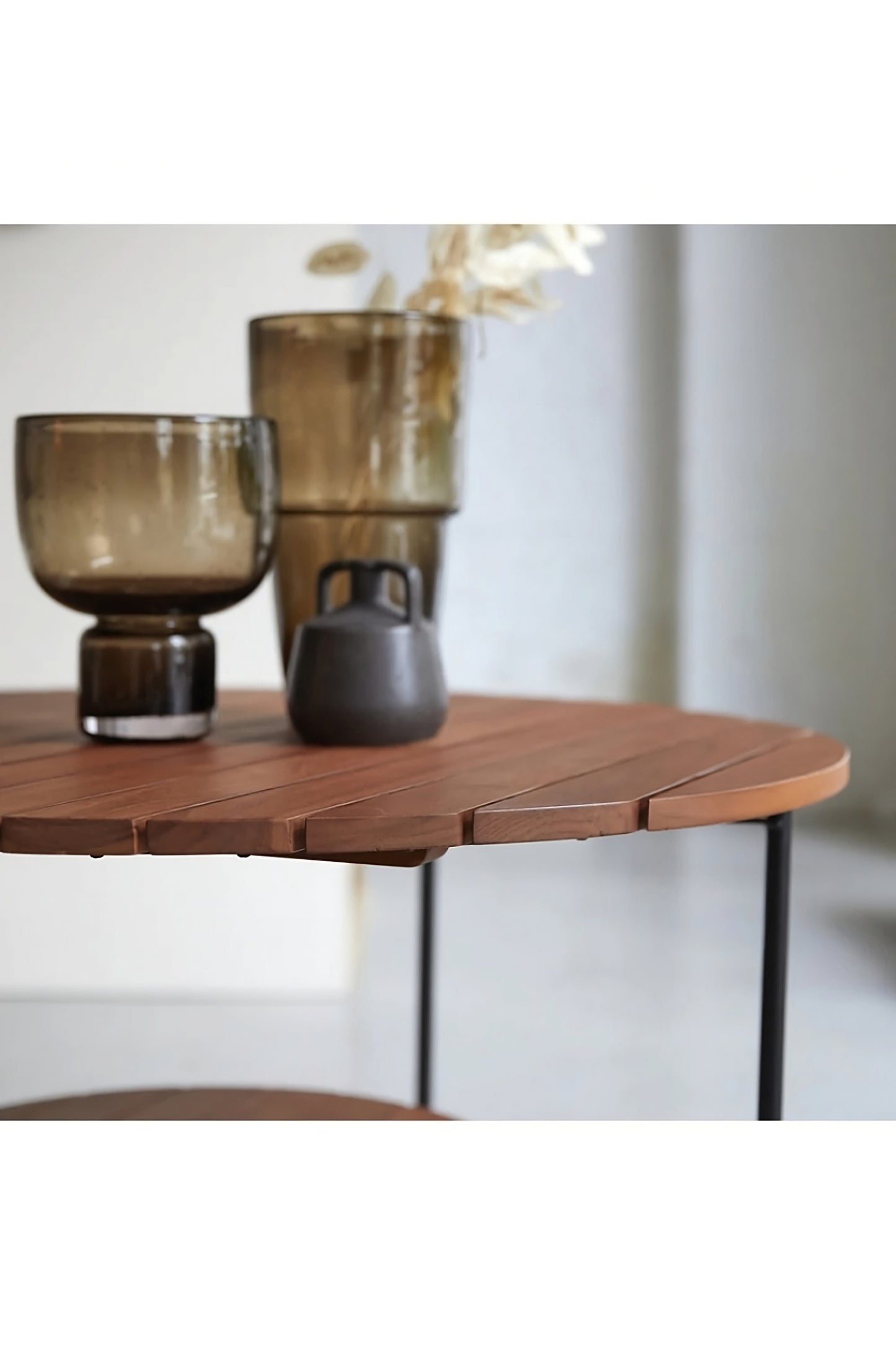 Teak Round Coffee Table | Tikamoon Key Wood