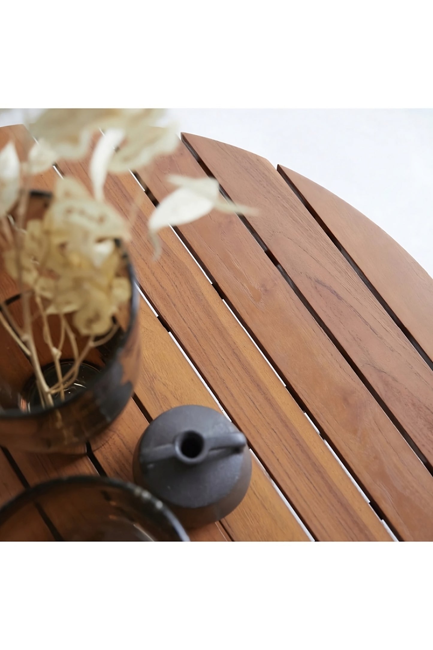 Teak Round Coffee Table | Tikamoon Key Wood