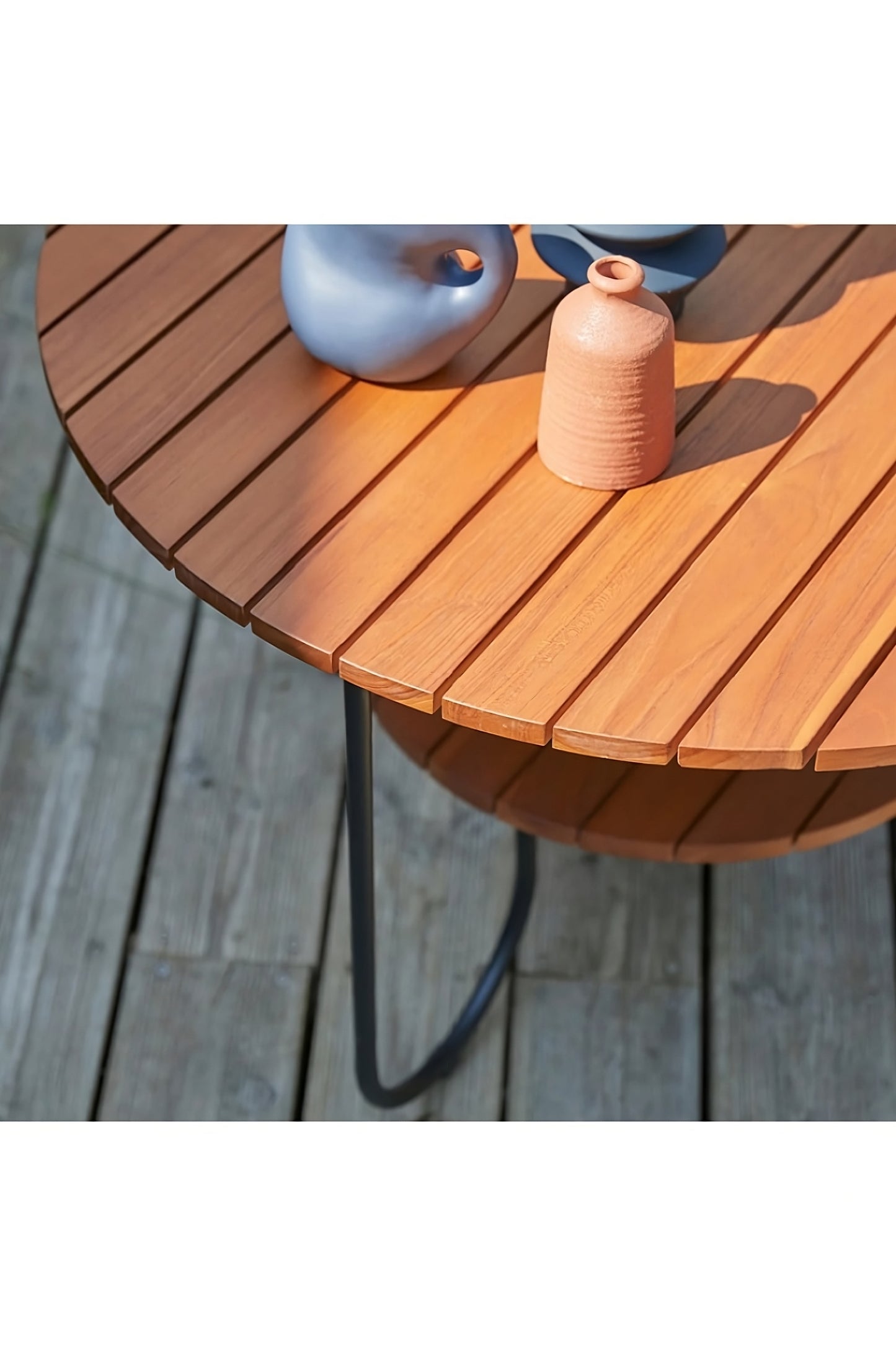 Teak Round Coffee Table | Tikamoon Key Wood