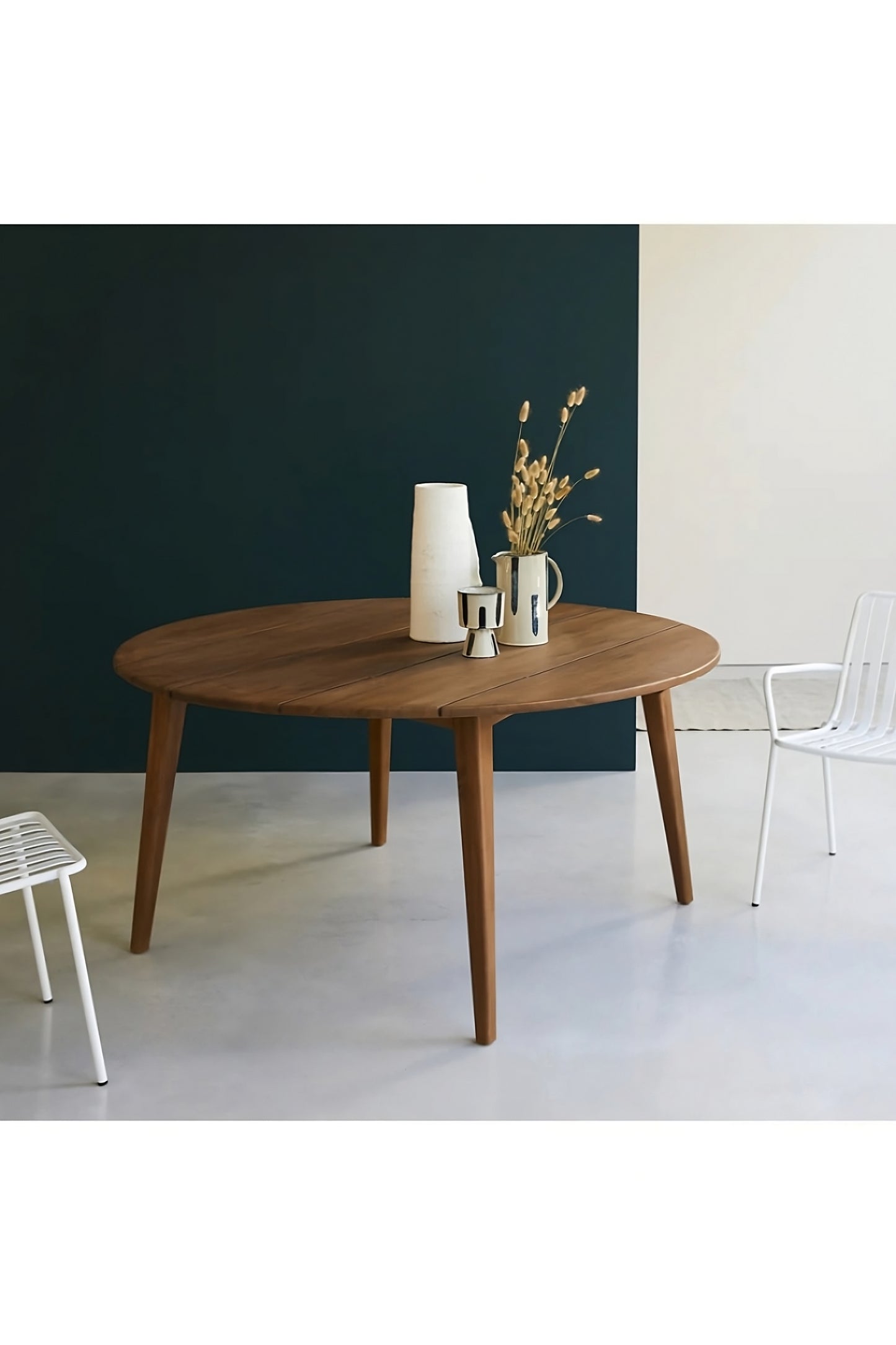 Meja Makan Bundar Jati | Belalang Tikamoon