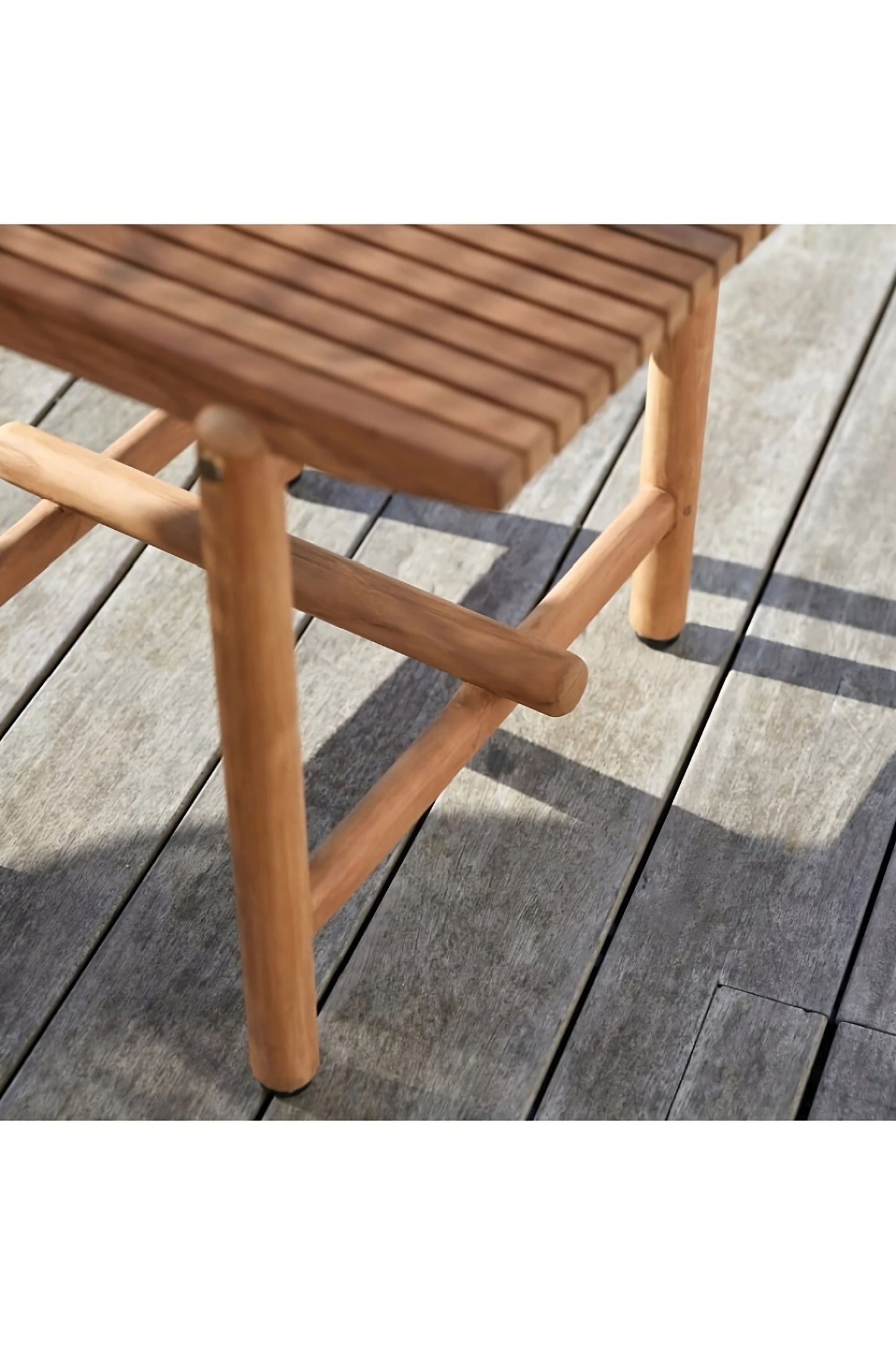 Teak Slatted Garden Table | Tikamoon Fado