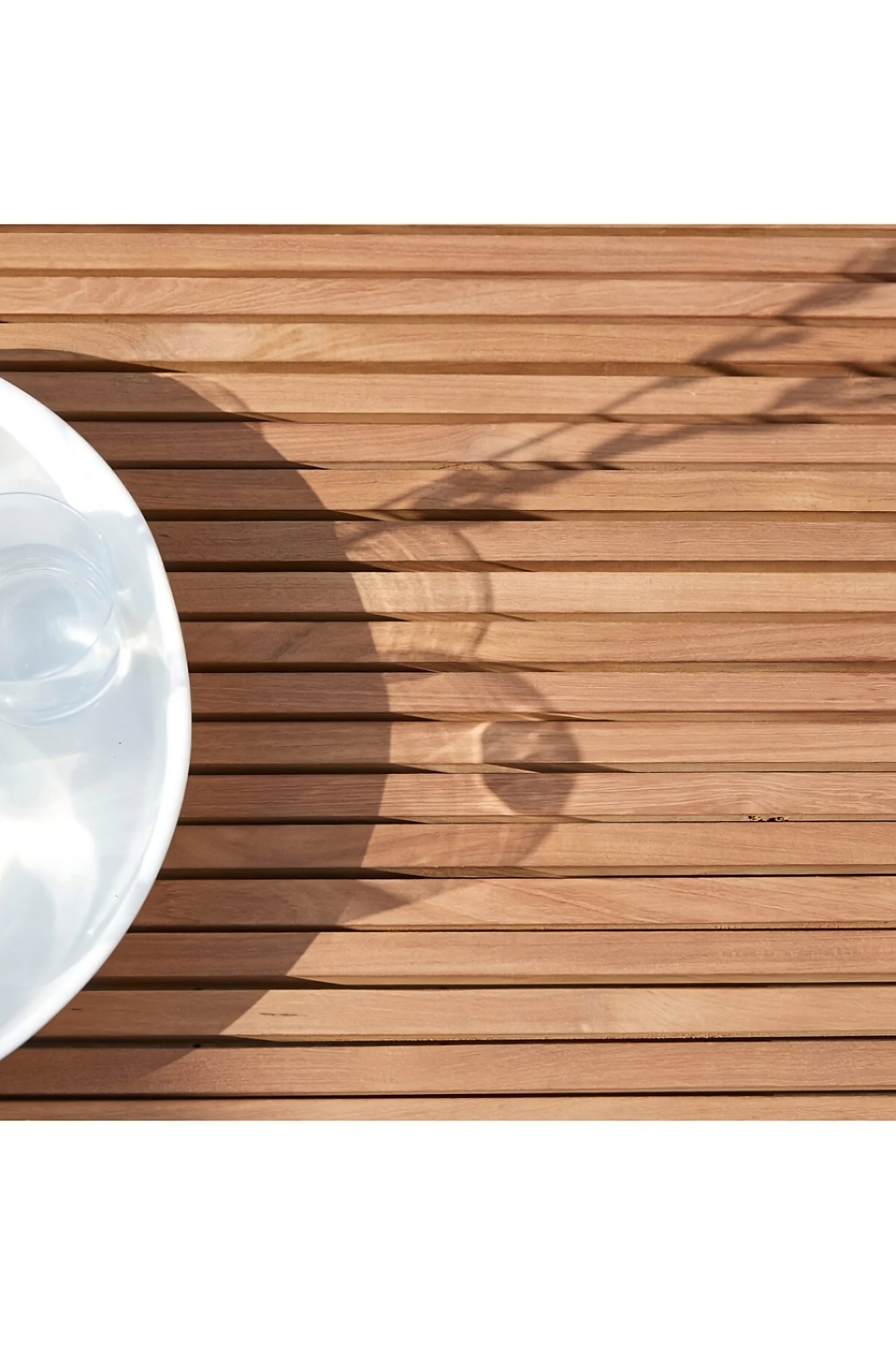 Teak Slatted Outdoor Coffee Table | Tikamoon Fado