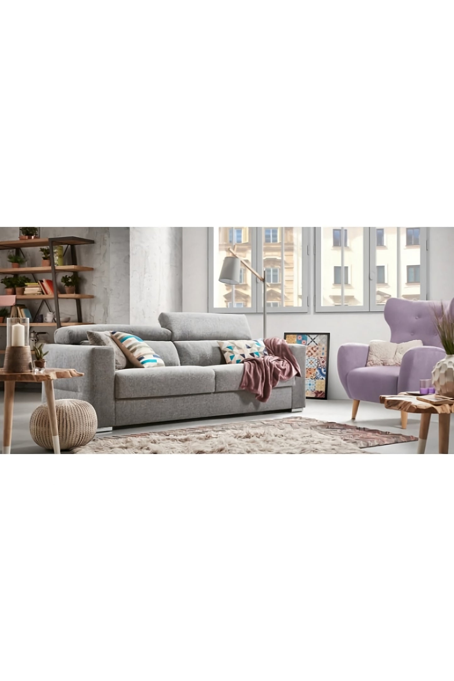 Teak Wood Slab Side Table Set | La Forma Hattie