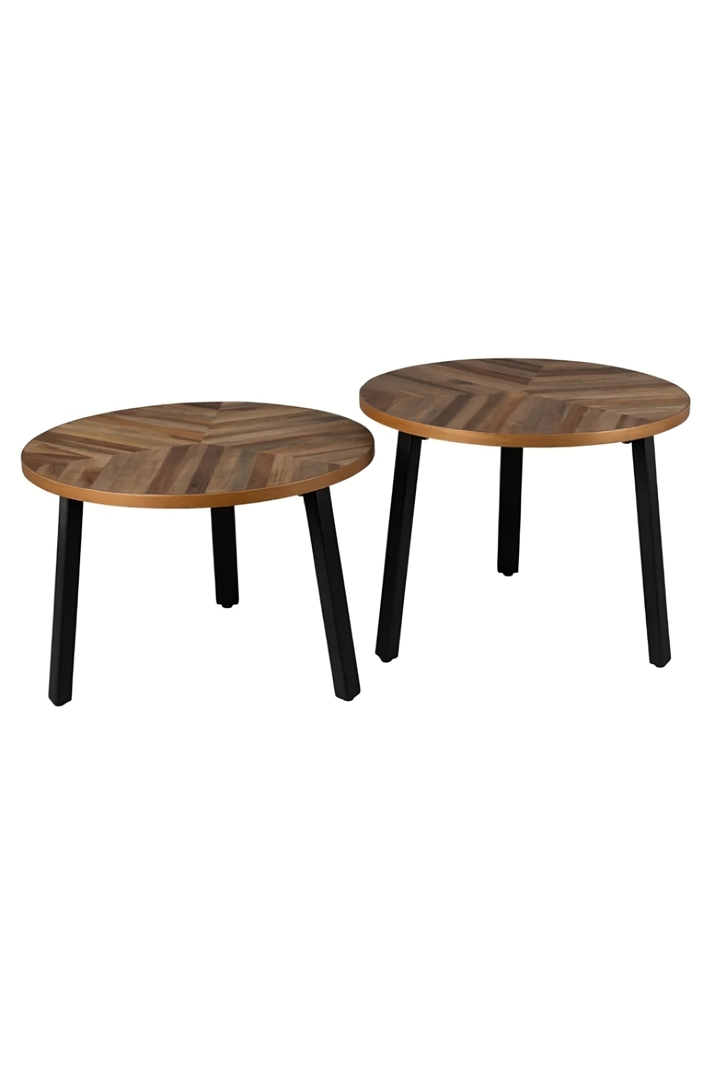 Teak Wooden Coffee Table Set (2) | Dutchbone Mundu