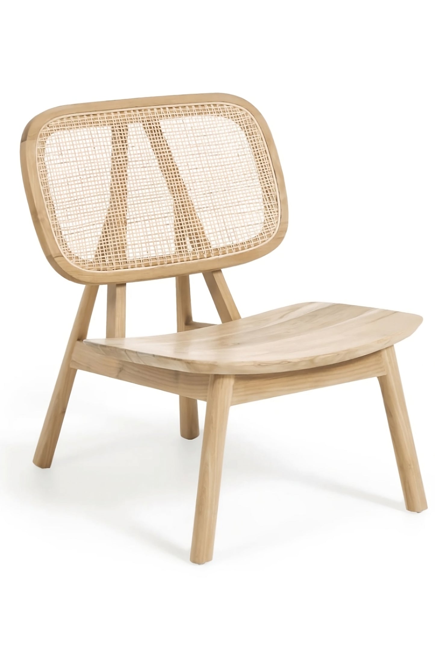 Teak & Rattan Accent Chair | La Forma Nadra