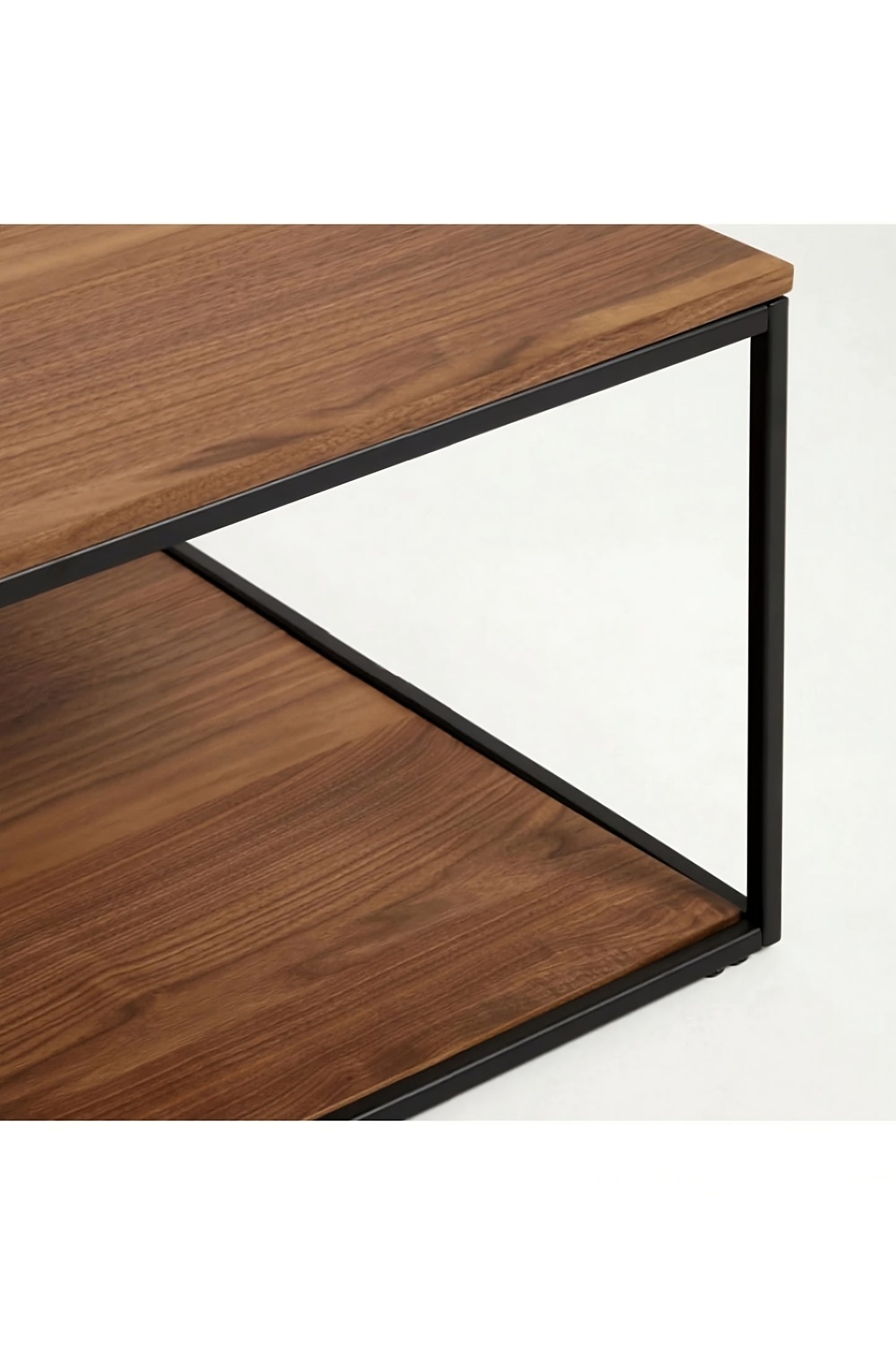 Walnut Coffee Table With Undershelf | La Forma Yoana