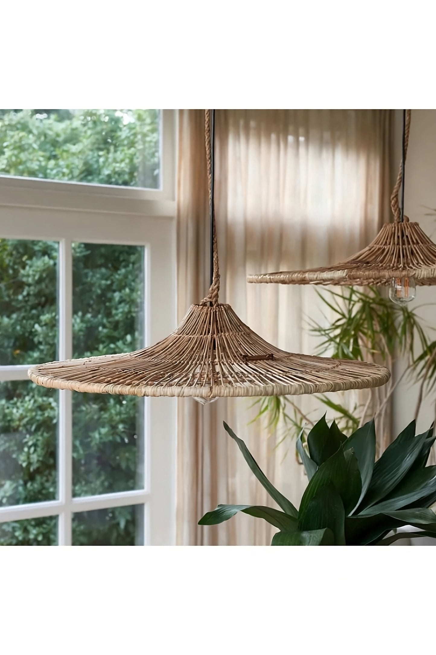 Wicker Rustic Pendant Lamp | Rivièra Maison Casablanca
