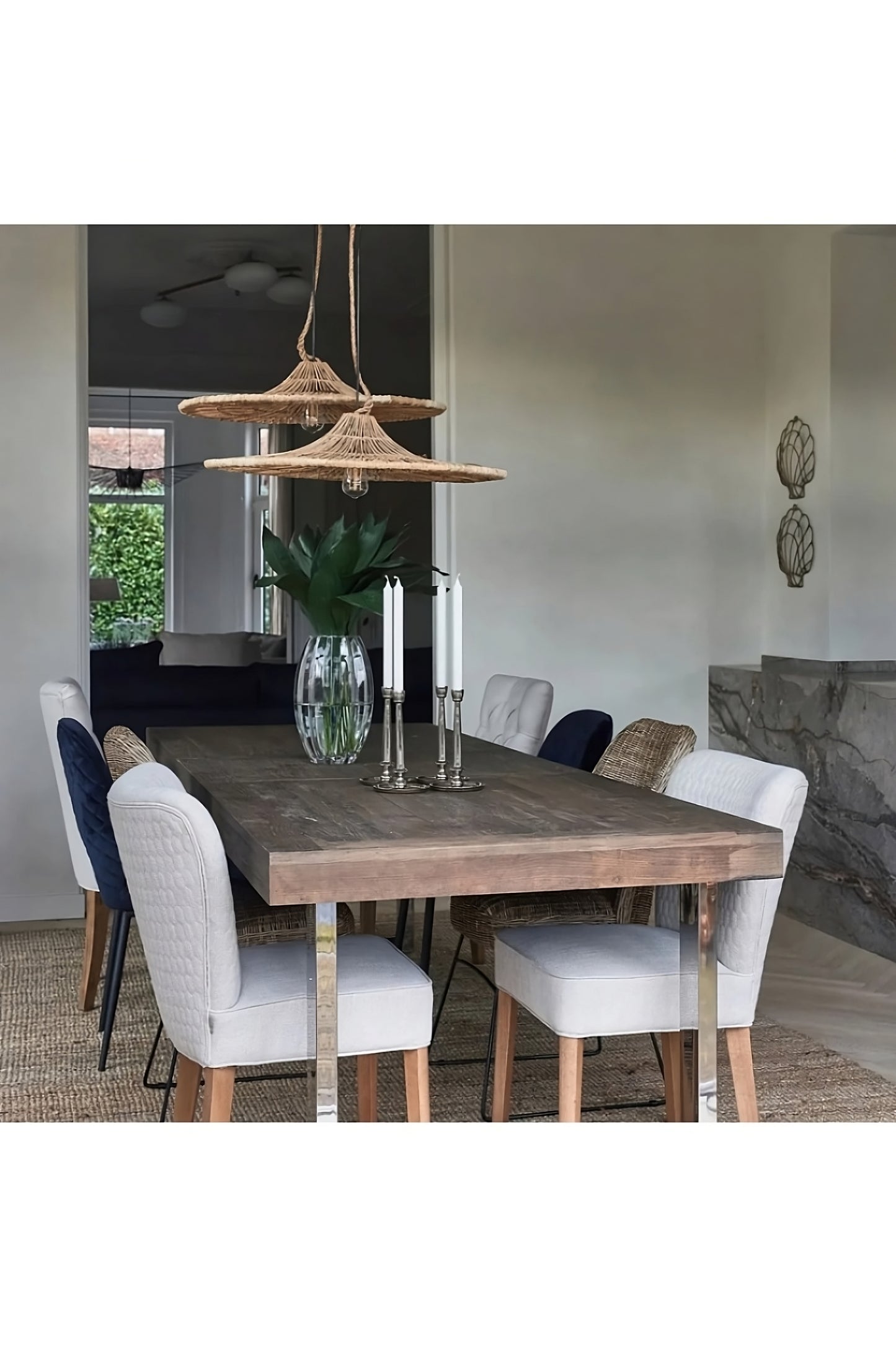 Wicker Rustic Pendant Lamp | Rivièra Maison Casablanca