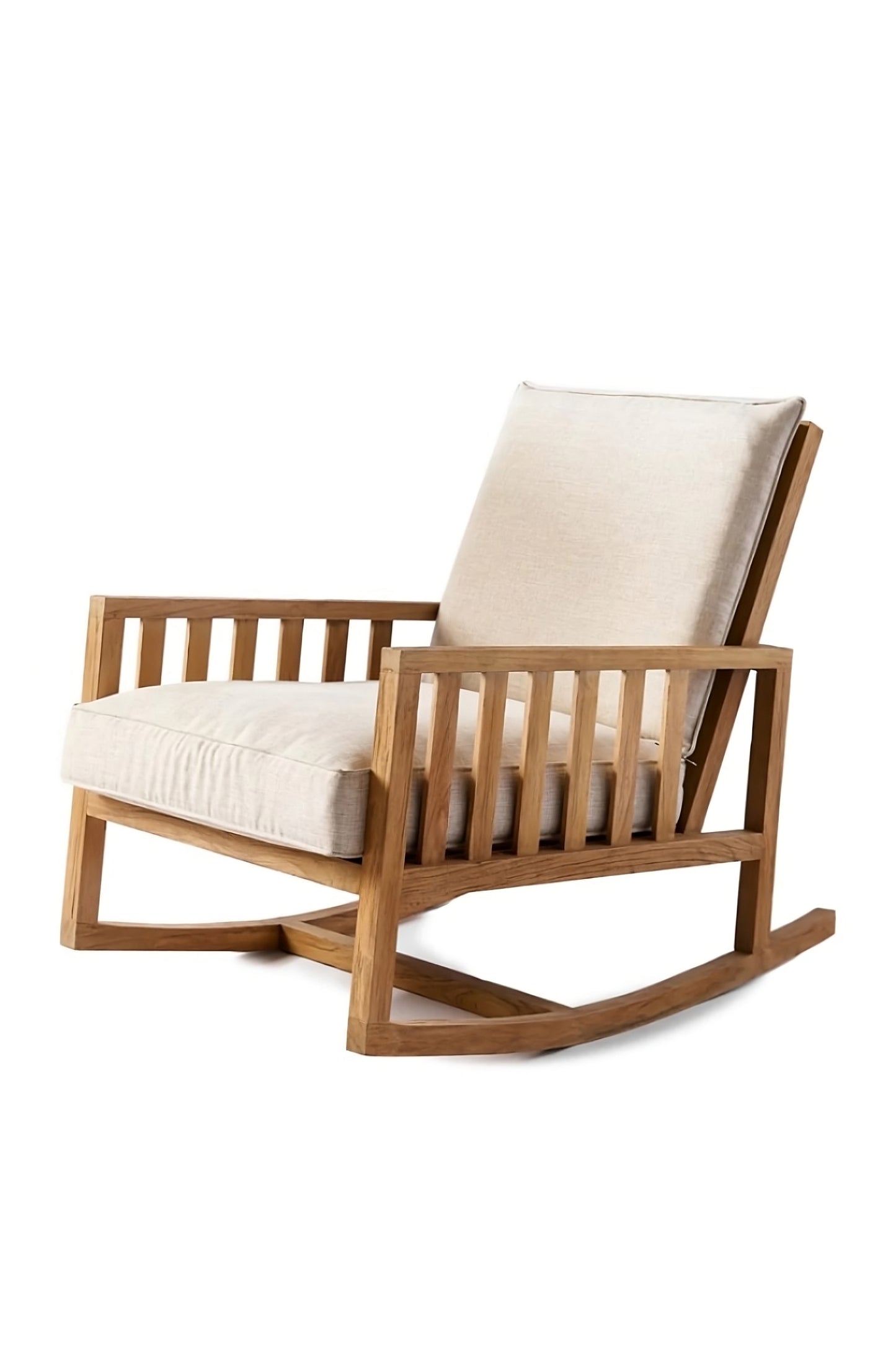 Wooden Cushioned Rocking Chair | Rivièra Maison Panama